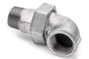 Angle union 3/4'' galvanized cast iron F-M 