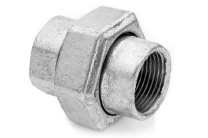 Union 2 1/2'' galvanized cast iron F-F