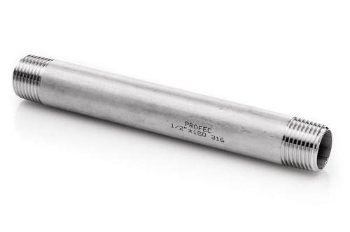 Nypel nierdzewny 1/2'' dł. 300mm króciec 316