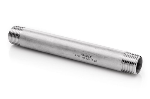 Nypel nierdzewny 2 1/2'' dł. 100mm króciec 316