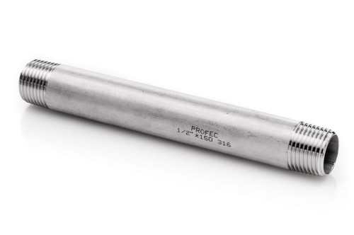 Nypel nierdzewny 2'' dł. 100mm króciec 316