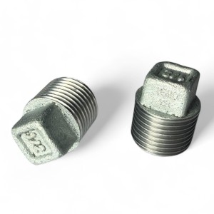 Korek 1/2" BSP A105 kl.3000 kwadrat