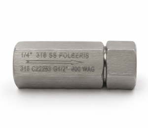 Zawór zwrotny 1/4'' PN25 316 PTFE do spawania 