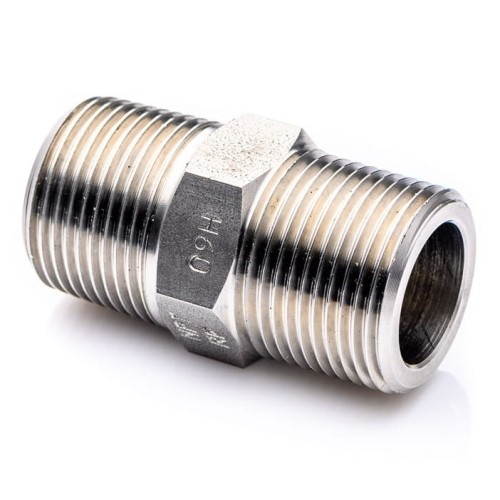 Nipple 1'' NPT stainless 316L 206bar