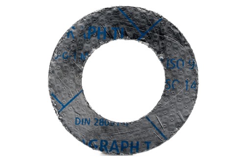 Uszczelka DN25 PN40 gr 2mm grafitowa kołnierzowa płaska IBC bez otworów
