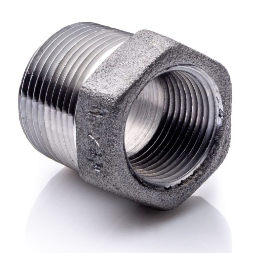 Redukcja 1.1/2''x1/2'' NPT nakrętno-wkrętna 6-kątna klasa 3/6000 A105