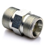 Nypel M22x1,5 stalowy metryczny stożek 24st.