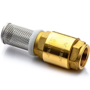 Zawór zwrotny z koszem 1 1/4'' mosiężny