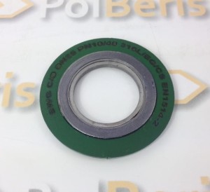 Uszczelka DN125 PN10/16 EN1514-2 EG 316L spiralna Spiral Wound Gasket stalowa stal nierdzewna