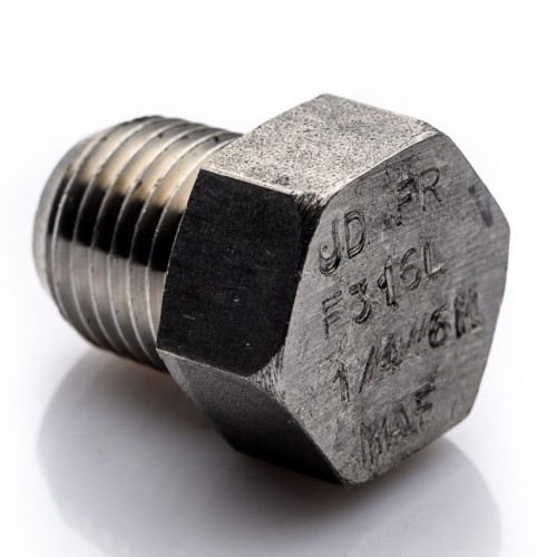 Plug 1/4'' NPT stainless 316L