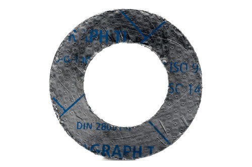 Uszczelka DN25 PN40 gr 2mm grafitowa kołnierzowa płaska IBC bez otworów