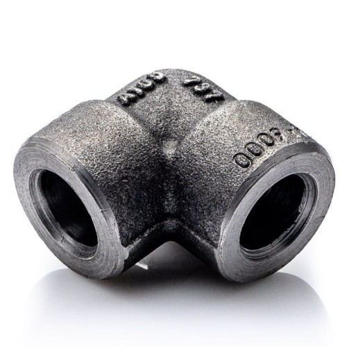 Elbow 1/4" 6000 socket weld A105 13,5mm