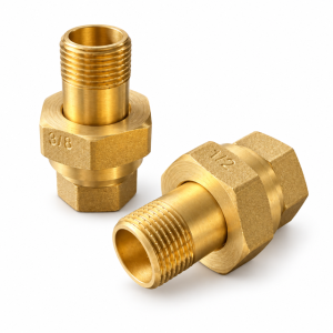 3/8'' Straight Brass Radiator Fitting