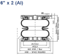 Air spring 6''x2 polberis