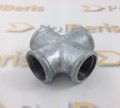 Czwórnik 3/4'' żeliwo ocynk nakrętny www.sklep.polberis.pl C1 równoprzelotowy