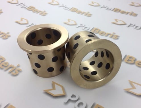 Tuleja ślizgowa SOBF 40x50x30 z kołnierzem SANKYO samosmarowna z brązu.jpg