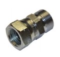 Redukcja 1/2'' - 3/4'' nakrętno-wkrętna prosta calowa złączka adapter z nakrętką 1-2 3-4 cala GW-GZ gwint wewnętrzny zewnętrzny stal