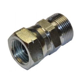 Redukcja 1/2'' - 3/4'' nakrętno-wkrętna prosta calowa złączka adapter z nakrętką 1-2 3-4 cala GW-GZ gwint wewnętrzny zewnętrzny stal