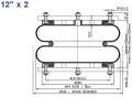 Air spring 12''x2 POLBERIS