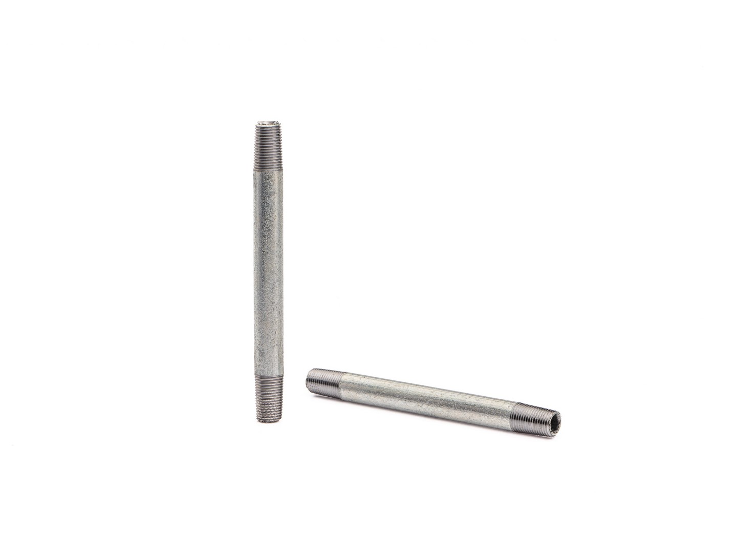 Króciec stalowy 1/8'' 100mm dwustronnie gwintowany