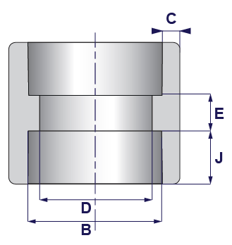 MUFA 6000 socket weld
