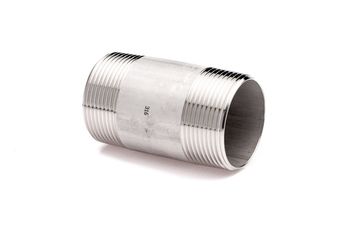 nypel nierdzewny 1 1/4'' dł.80mm