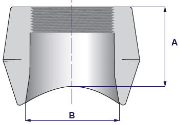 Threadolet Branch Size THREADOLET 1''x3''- 3.1/2'' NPT A105 cl.3000 POLBERIS goods for industry