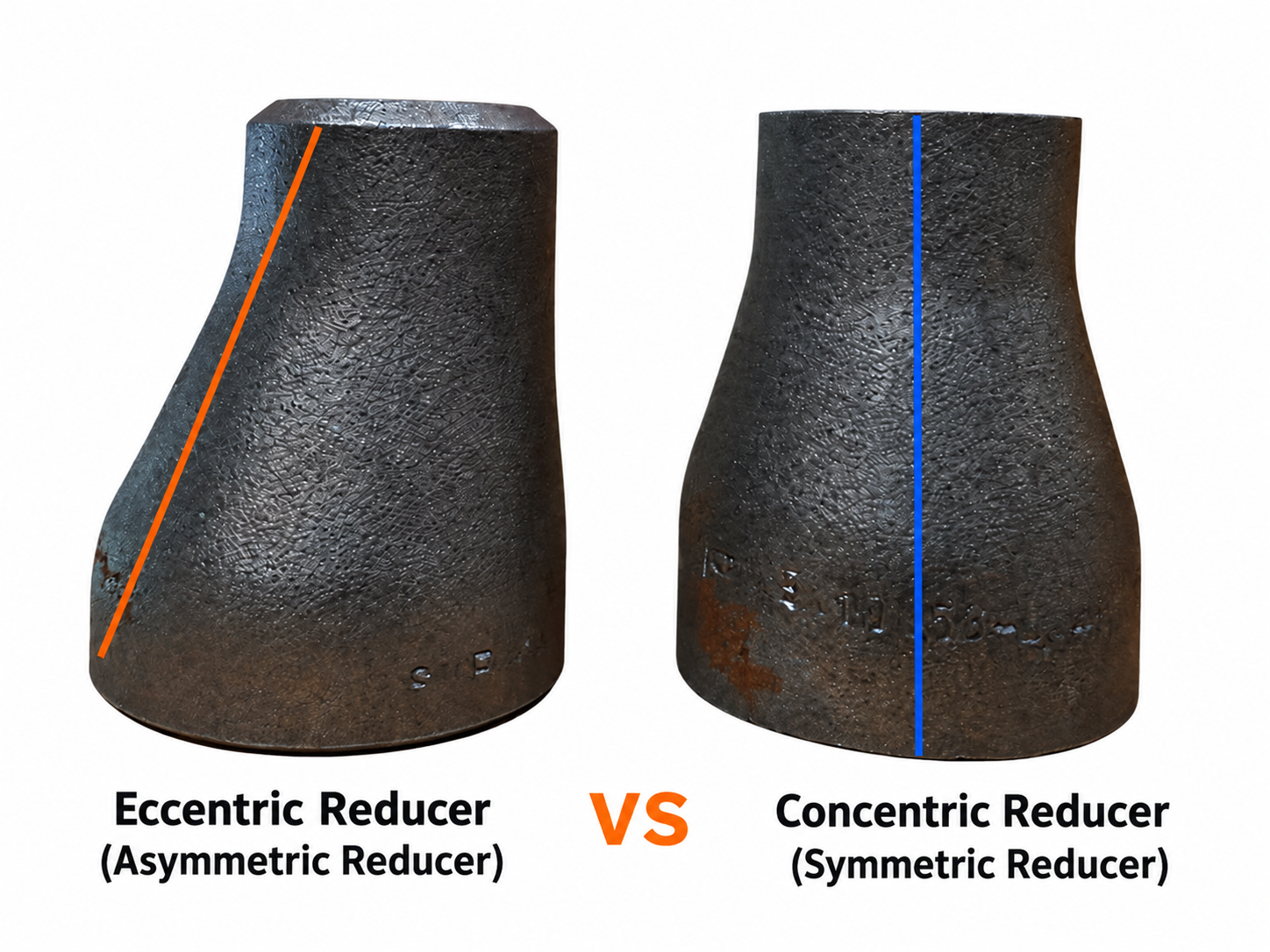 Symmetric and Eccentric Steel Reducers for Welding – What Is the Difference and How to Install Them?